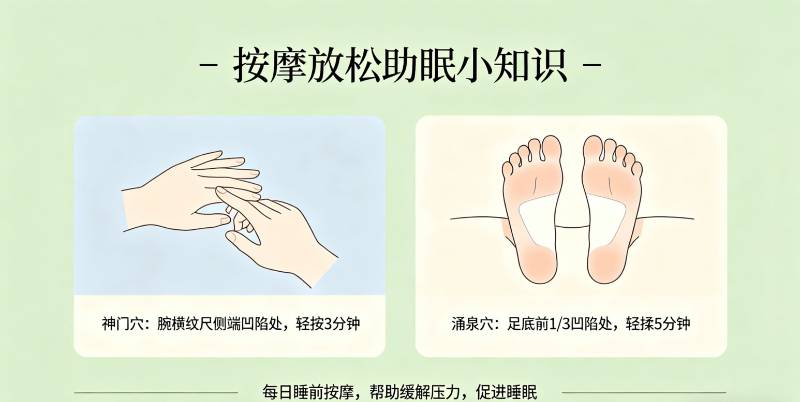 按摩放松助眠详细知识篇：神门穴、涌泉穴讲解